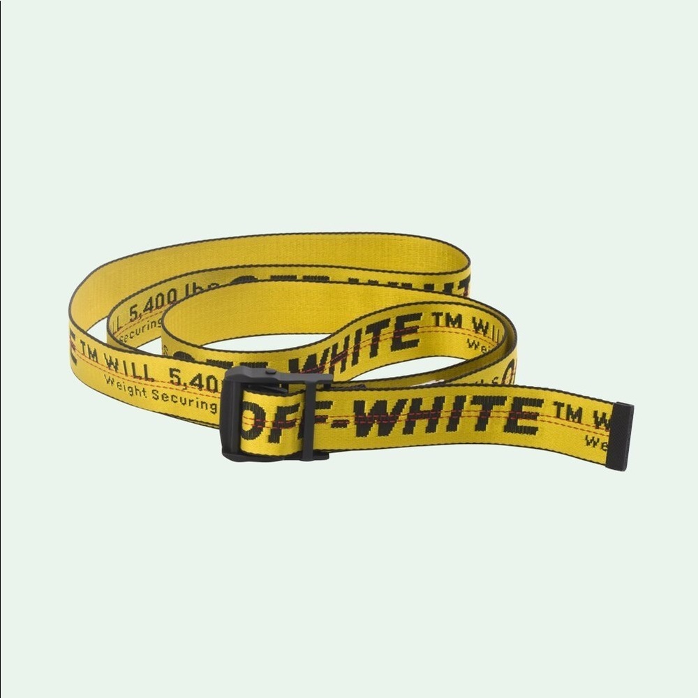 🚫SOLD🚫 NIB Auth Off-White Yellow Industrial Belt